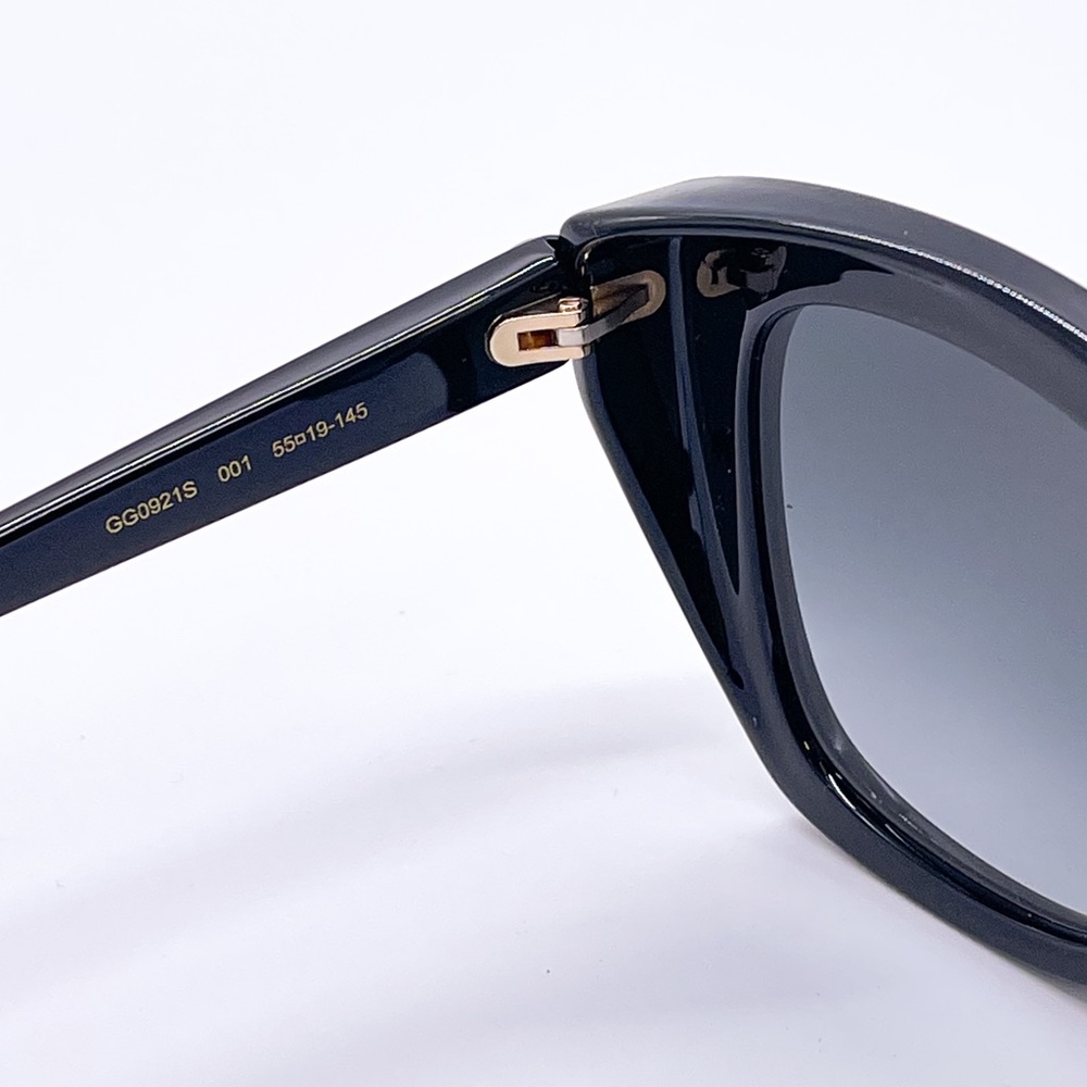 NEW GUCCI GG0921S 001 NEW COLLECTION WOMEN’S SUNGLASSES GUCCI CAT EYE FRAME - Picture 10 of 11
